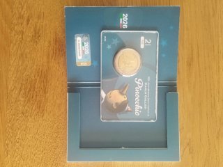 Moneda 2€ Italia 2026 Pinocho