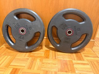 2 Discos Caucho 20kg (44 lbs) Domios