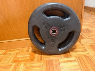 2 Discos Caucho 20kg (44 lbs) Domios