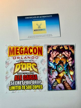 Comic USA D’Orc #1AF Garza Firma Foil Ltd.500 COA