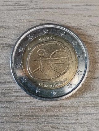 Moneda 2€ España Conmemorativa UEM 1999-2009