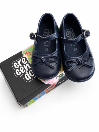Zapatos infantiles azul marino Talla 21