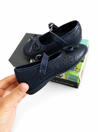 Zapatos infantiles azul marino Talla 21