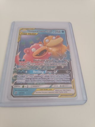 Carta Pokémon Slowpoke & Psyduck GX TAG TEAM