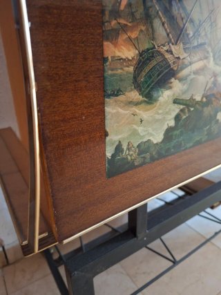 Mueble auxiliar vintage con ruedas
