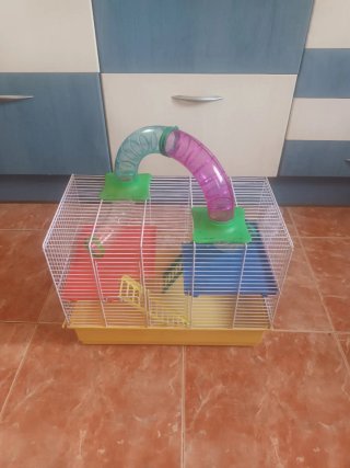 Jaula para hámster con accesorios