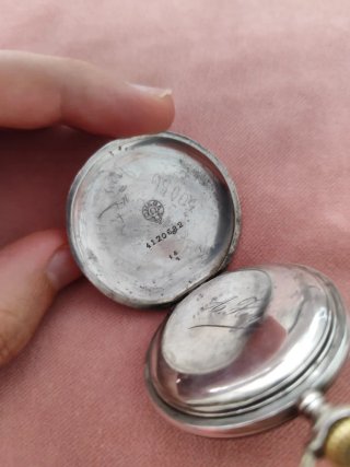 Orologio da tasca Omega in argento