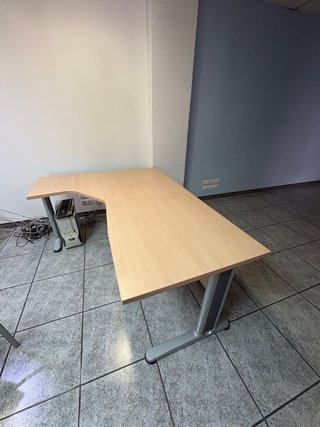 2 Mesas de Oficina Madera y Metal