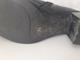 Botines piel negros talla 35