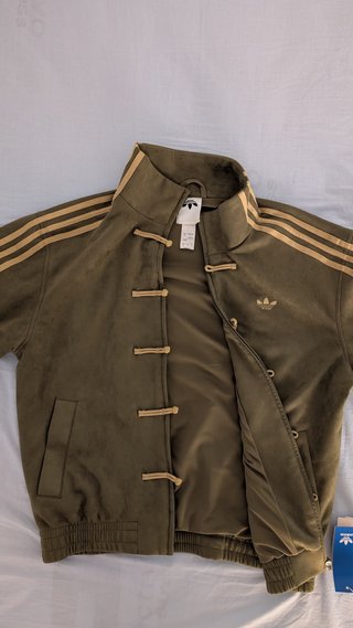 Chaqueta Adidas Verde y Beige