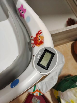 Bañera bebé plegable con termómetro