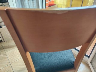 Lote 4 Sillas Madera y Tela