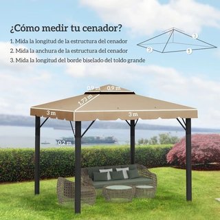 Techo para carpa 3x3