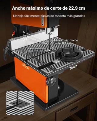 VEVOR Sierra de Cinta para Madera Altura 90mm