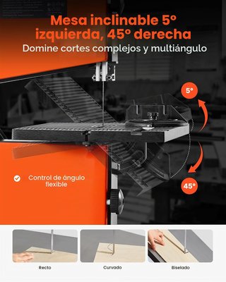 VEVOR Sierra de Cinta para Madera Altura 90mm