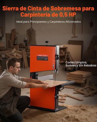 VEVOR Sierra de Cinta para Madera Altura 90mm