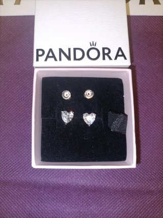 Pendientes Pandora Corazón Plata
