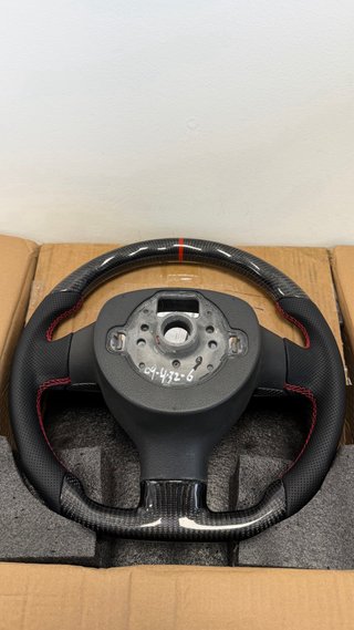 Volante Golf V Carbono Rojo