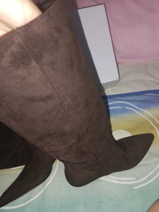 Botas altas café para mujer