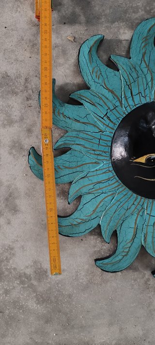 Decorazione da parete sole legno