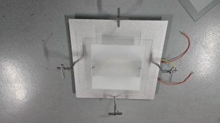 Lámpara de techo moderna cristal y metal