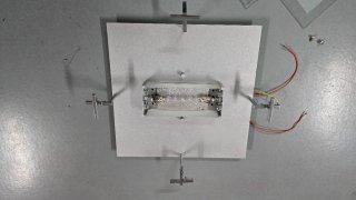 Lámpara de techo moderna cristal y metal