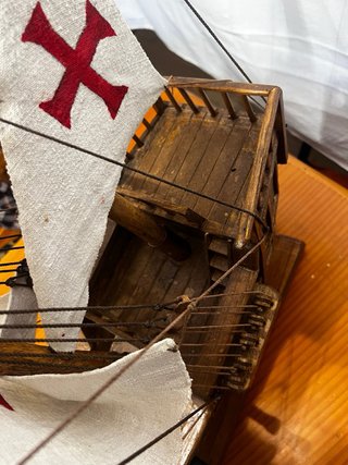 Maqueta de “La Santa María” artesanal