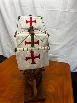 Maqueta de “La Santa María” artesanal