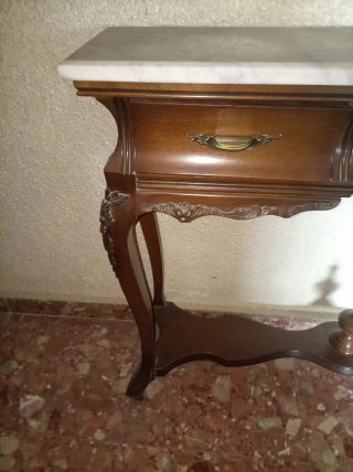 Recibidor Vintage Madera y Mármol Clásico
