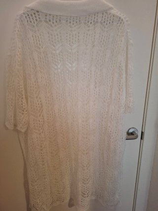 Kimono calado blanco precioso