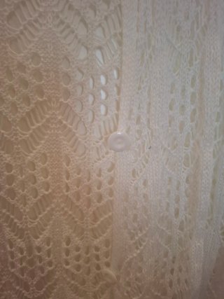 Kimono calado blanco precioso