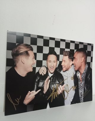 Poster Blue autografato + CD Heart & Soul nuovo