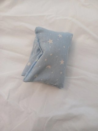 Saco semillas calor azul estrellas