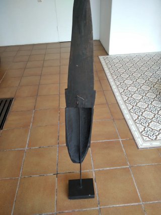 Careta Africana Madera con Pie