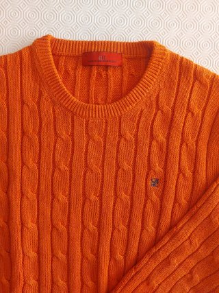 Jersey Carolina Herrera Caballero Talla XL Naranja