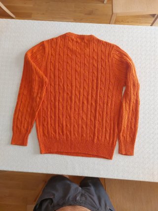 Jersey Carolina Herrera Caballero Talla XL Naranja