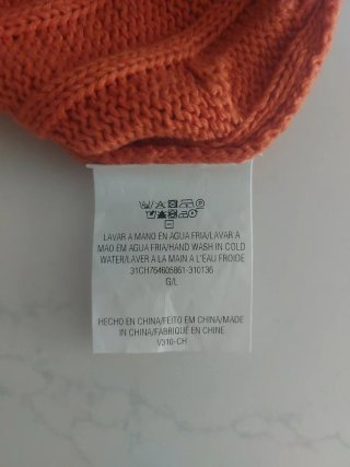 Jersey Carolina Herrera Caballero Talla XL Naranja