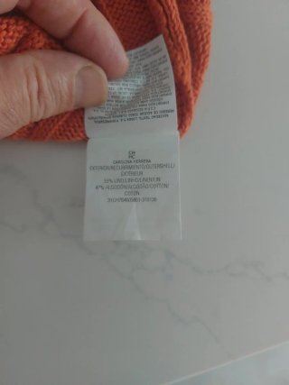 Jersey Carolina Herrera Caballero Talla XL Naranja
