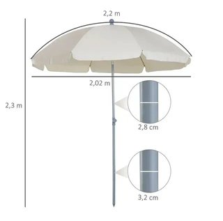 Sombrilla beige