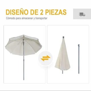Sombrilla beige