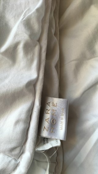 Edredón cuna blanco zara home