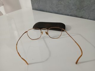 Montatura Occhiali Vintage Metallo Dorato