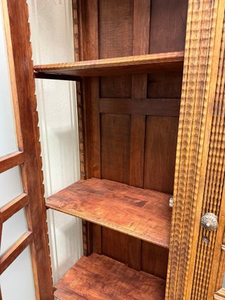 Armario antiguo madera y cristal