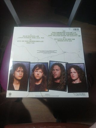 Vinilo Metallica ...And Justice For All 1ª Ed 1988