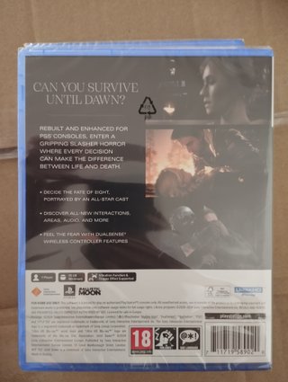 Until Dawn PS5 Nuevo Precintado