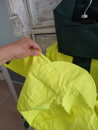 Traje agua Chaqueta pantalón peto capucha cuello