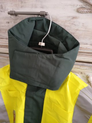 Traje agua Chaqueta pantalón peto capucha cuello