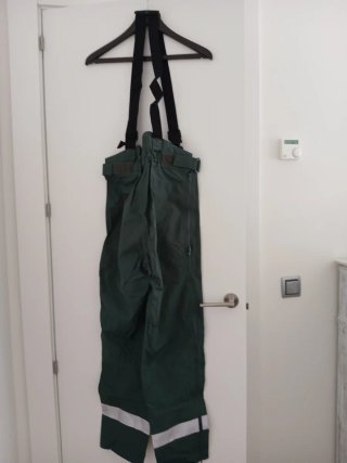 Traje agua Chaqueta pantalón peto capucha cuello