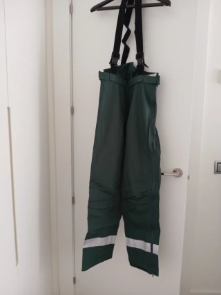 Traje agua Chaqueta pantalón peto capucha cuello