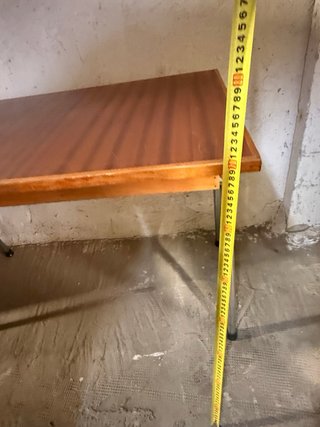 Mesa escritorio vintage madera y metal